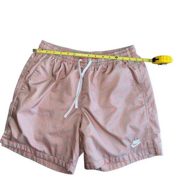 Nike NSW Mens Flow 6 In GRID Shorts Crimson Bliss Salmon Medium DA0051-693 2017 - Picture 4 of 7